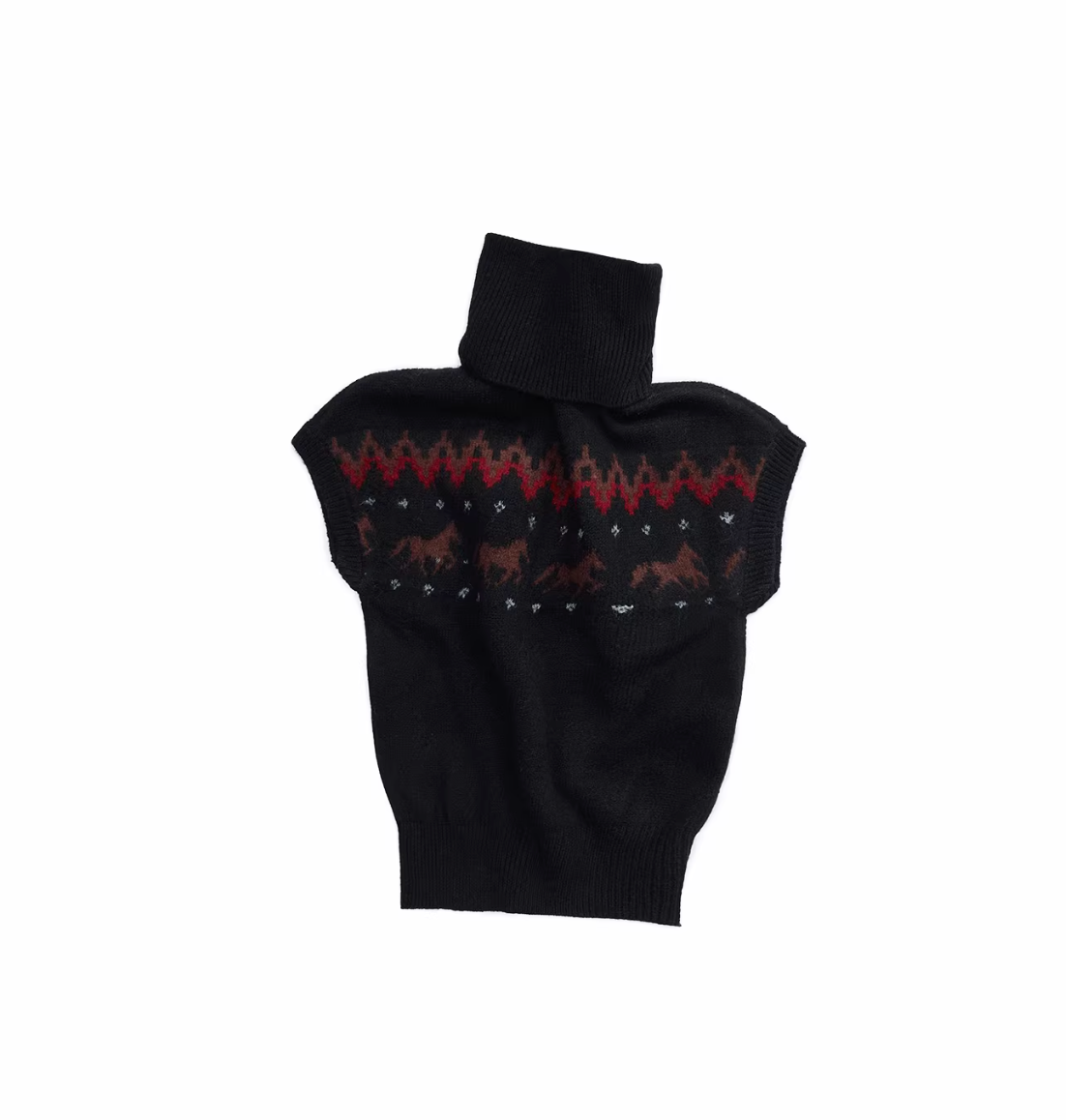 NORDIC HORSE TURTLENECK KNIT TOP ♱ 3colors