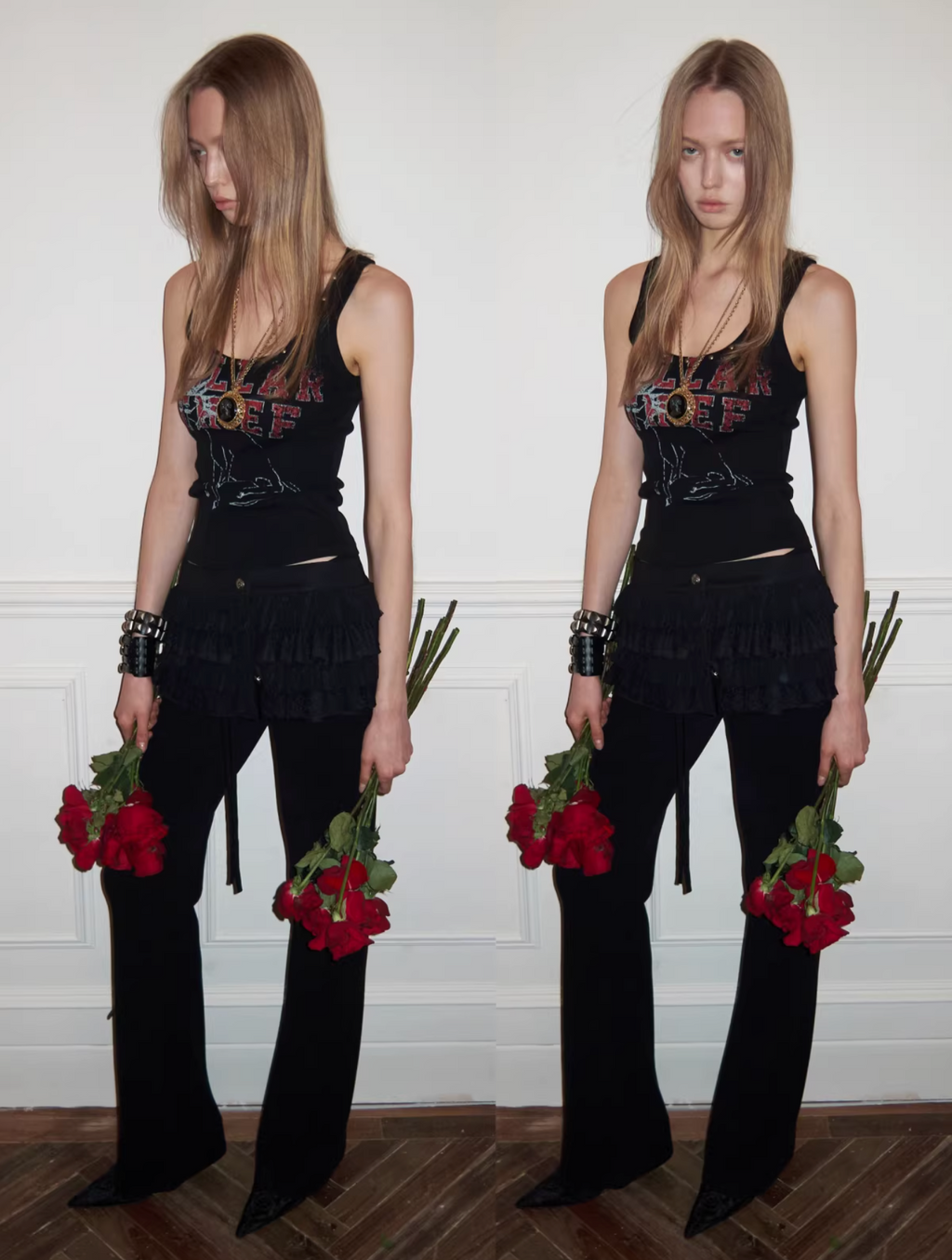 Y2K STUDDED DOLLAR THIEF TANK - 2colors