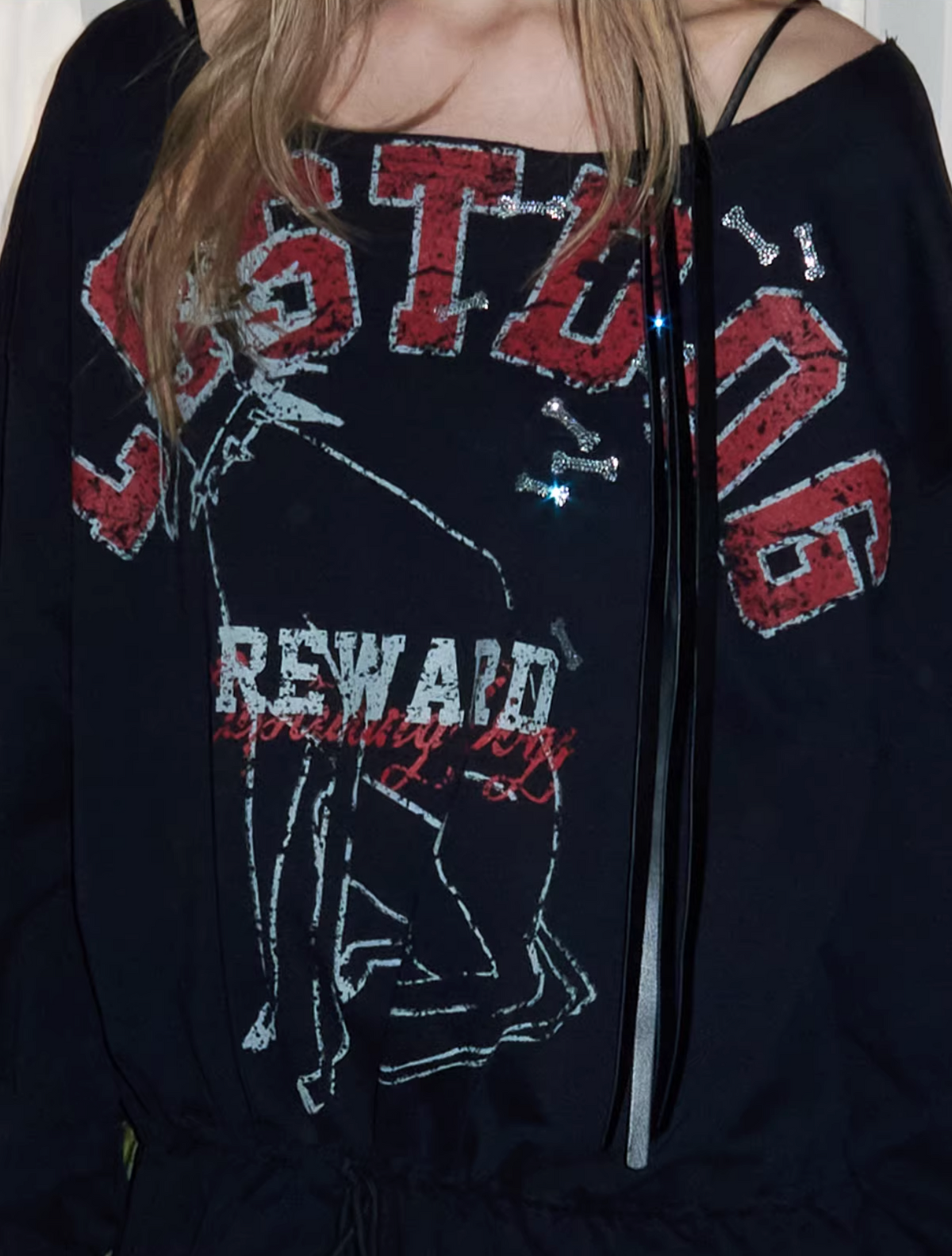 Y2K LOST DOG GRAPHIC CINCH SWEAT - 2colors