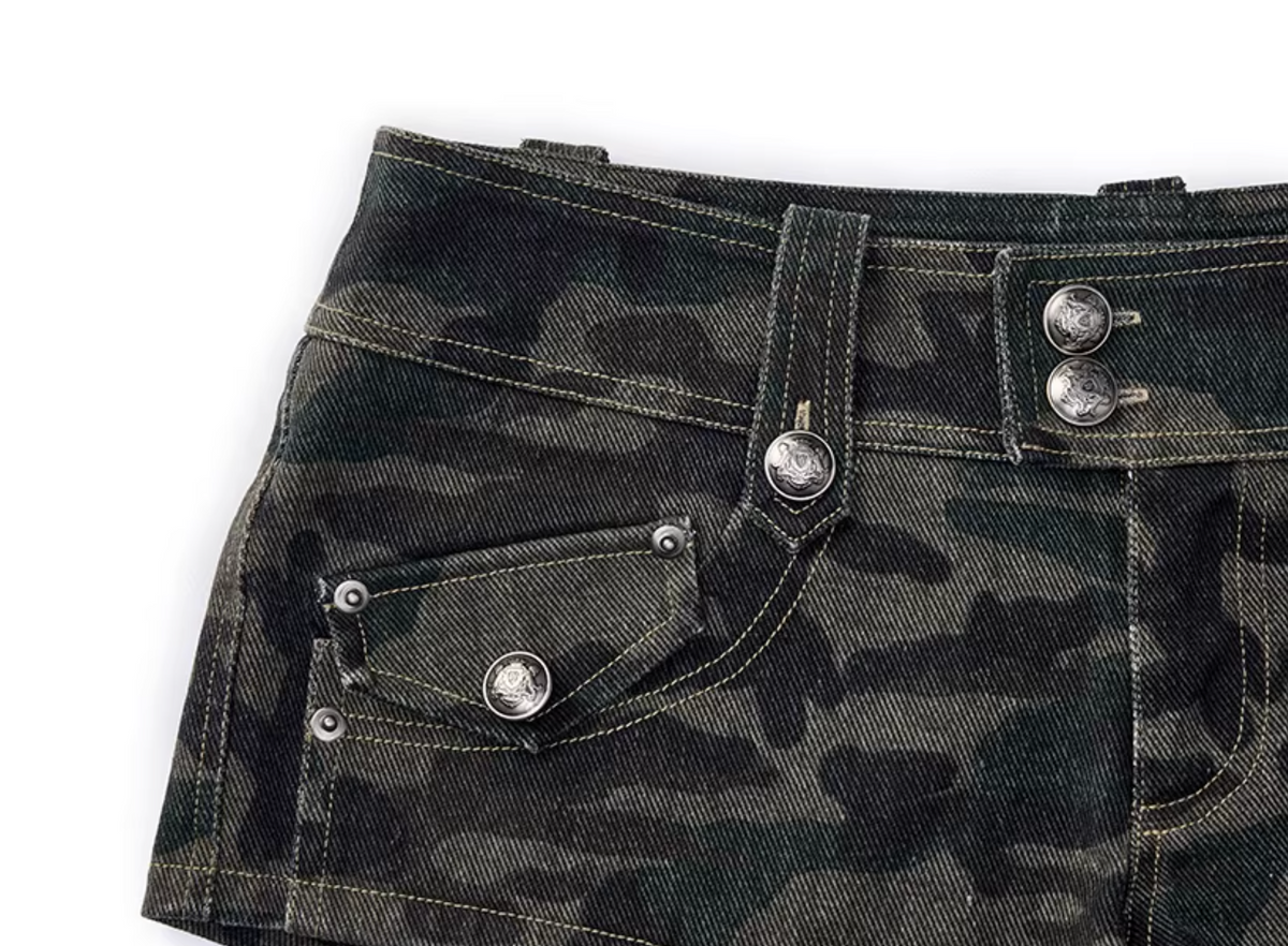 MILITARY CROP JACKET & SHORT