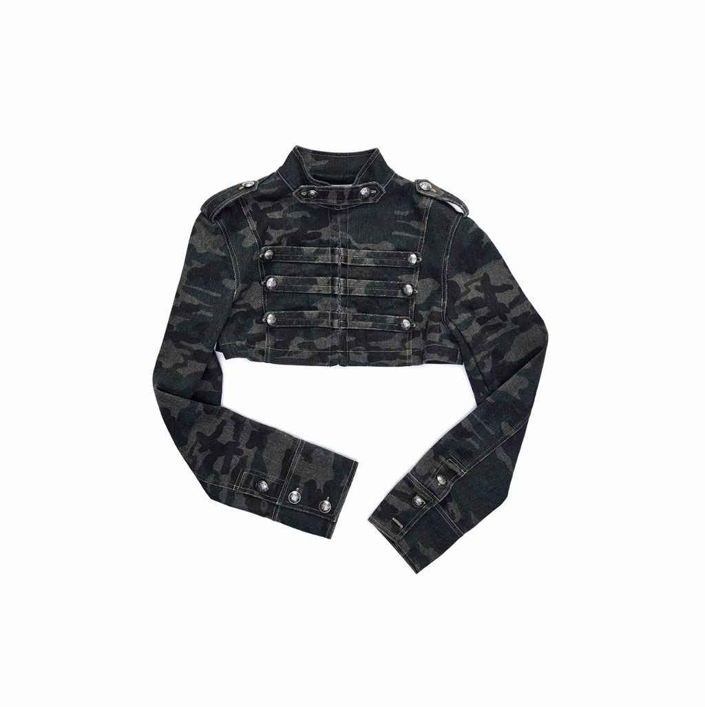 MILITARY CROP JACKET & SHORT