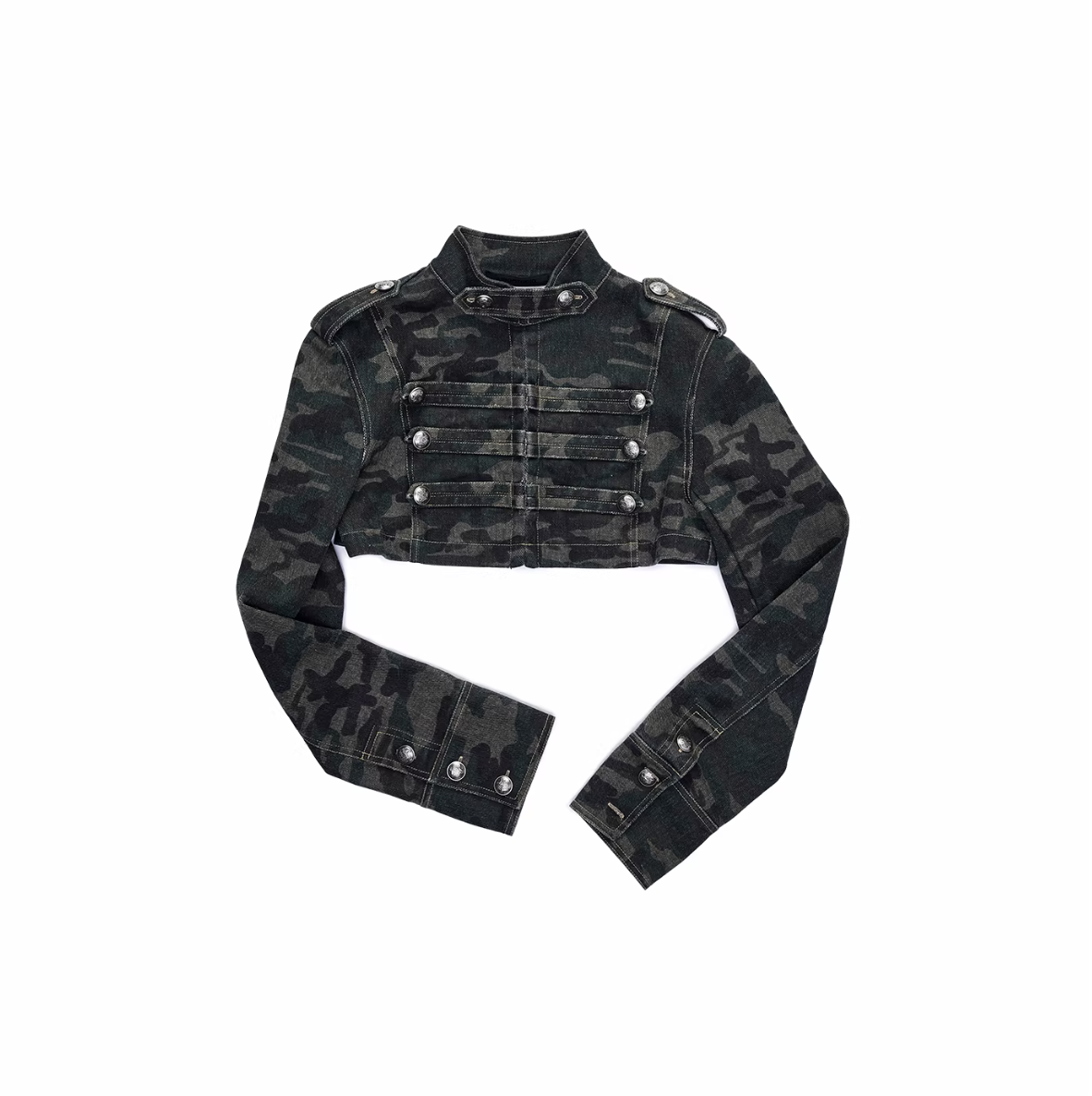 MILITARY CROP JACKET & SHORT
