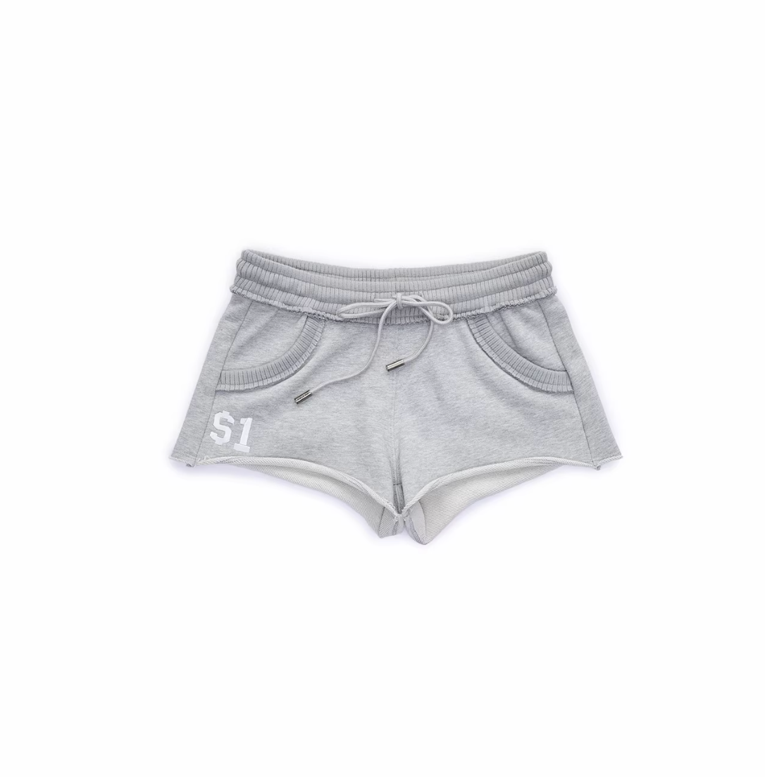 BONE EMBROIDERY SWEAT SHORTS - 4colors
