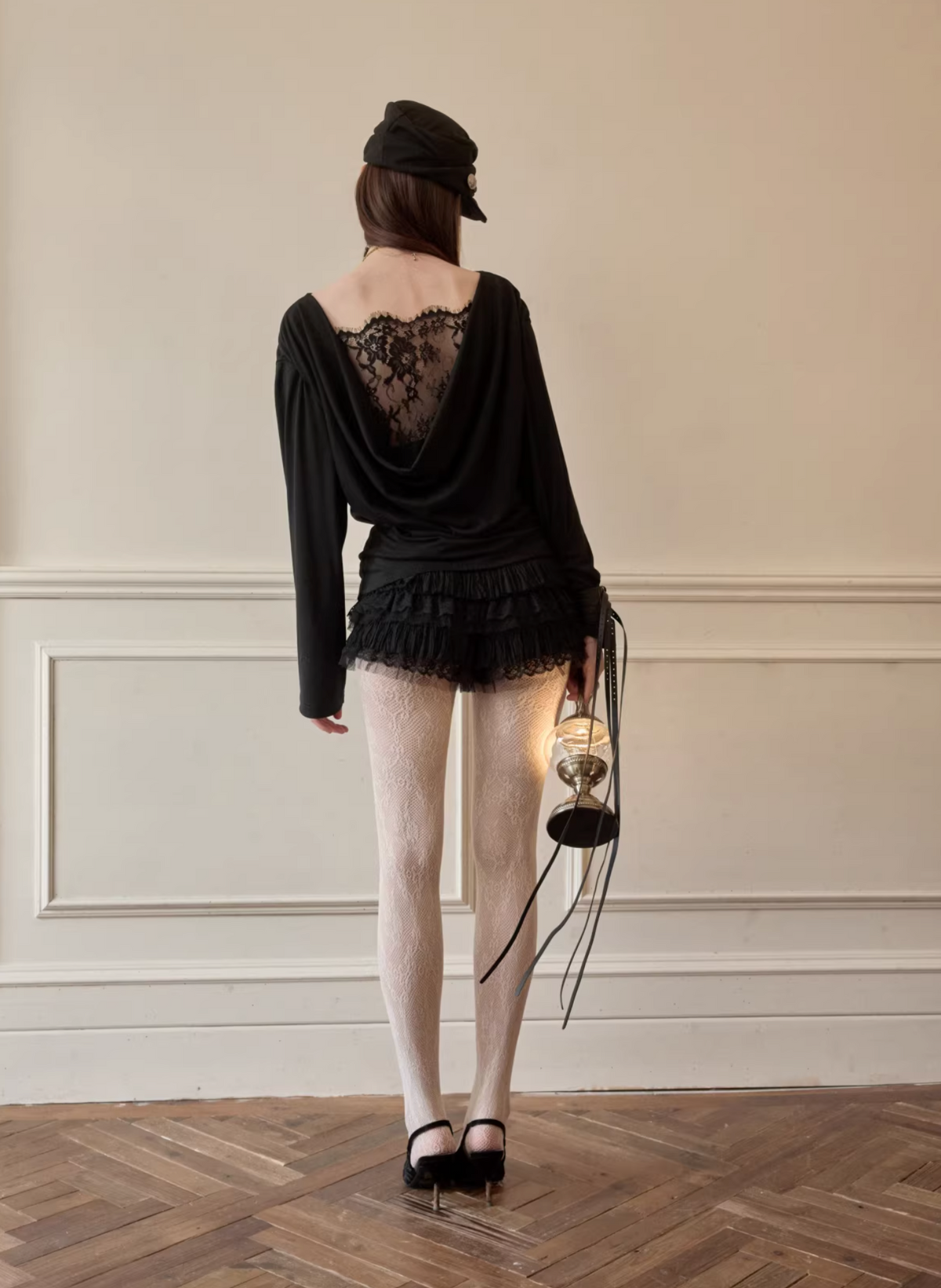 REVERSIBLE VINTAGE LACE TOP