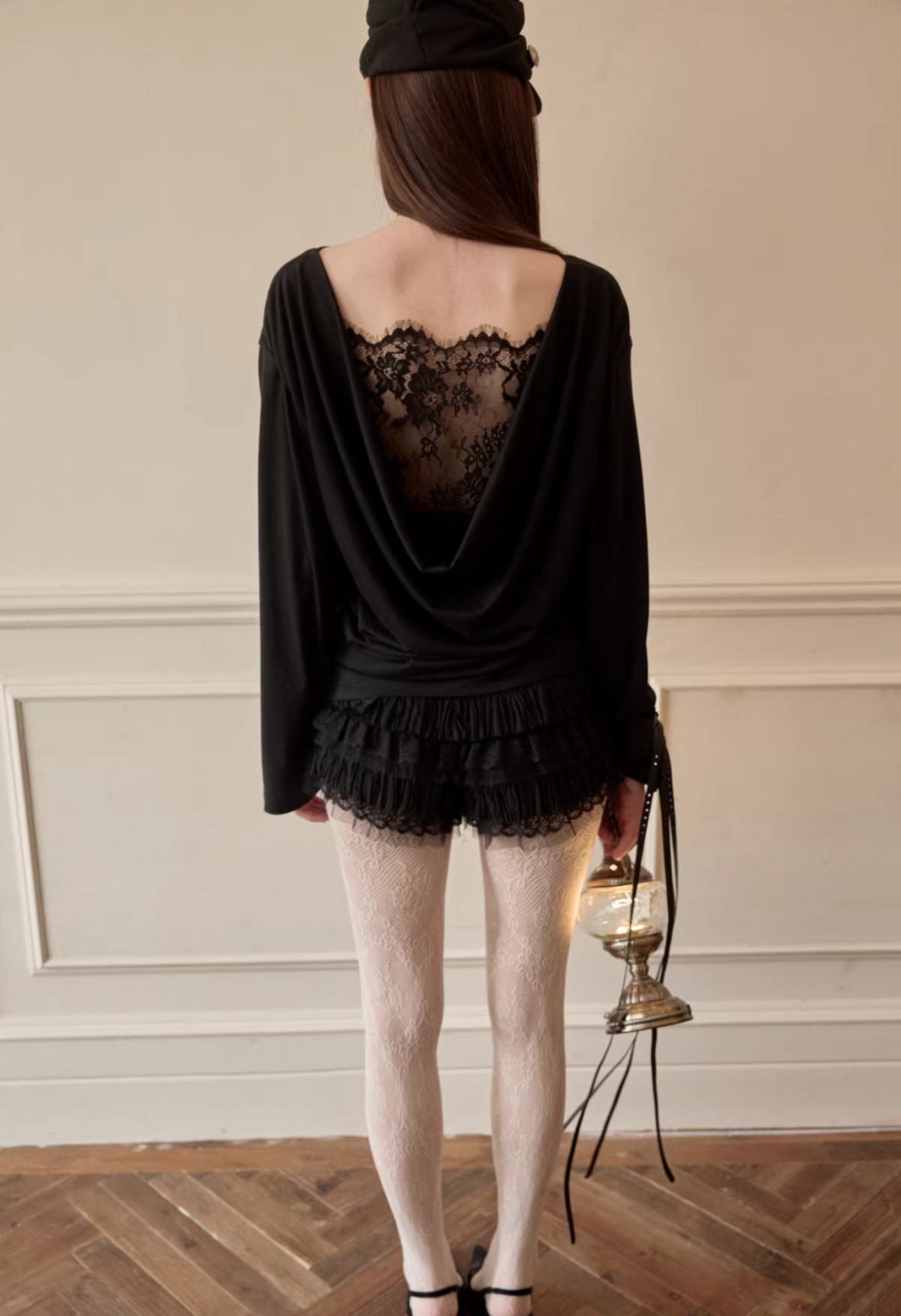 REVERSIBLE VINTAGE LACE TOP