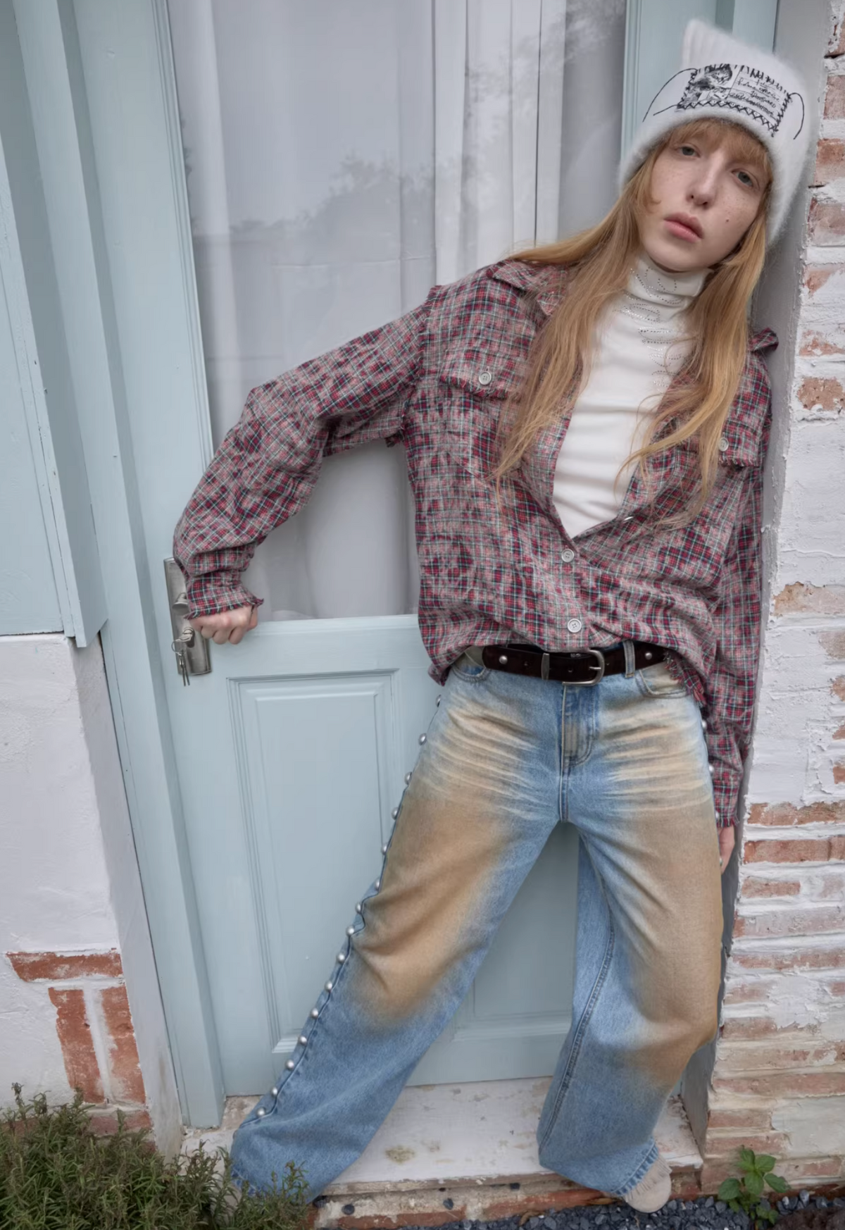 KOMO WASHED PLAID SHIRT – 2colors