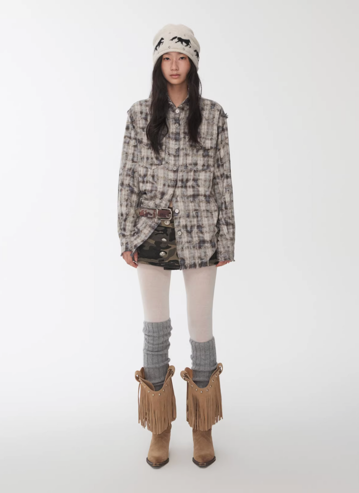 KOMO WASHED PLAID SHIRT – 2colors