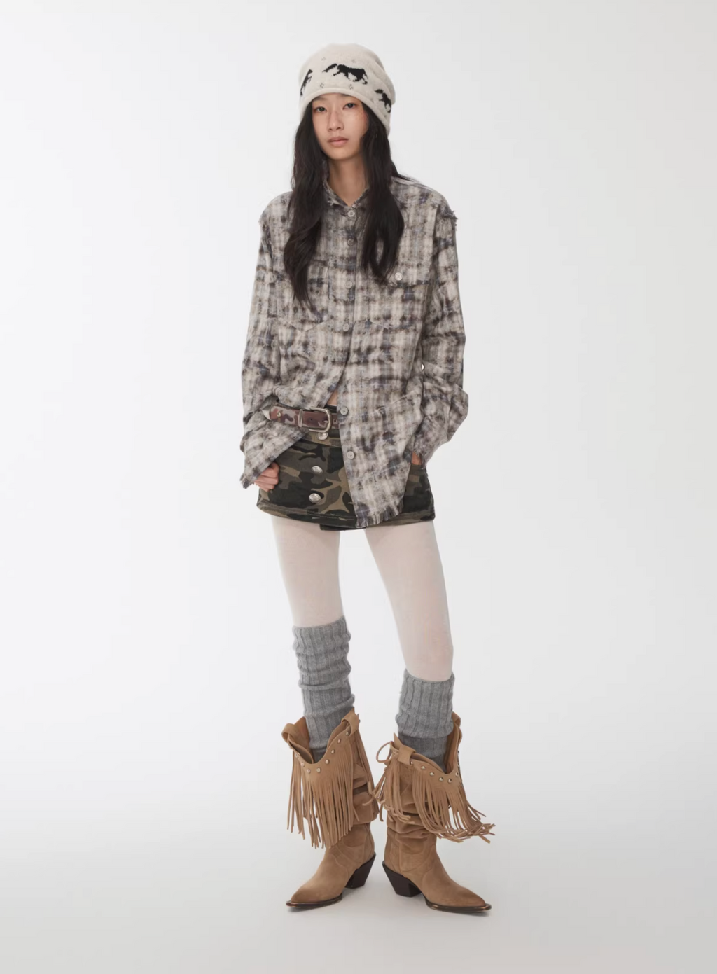 KOMO WASHED PLAID SHIRT – 2colors