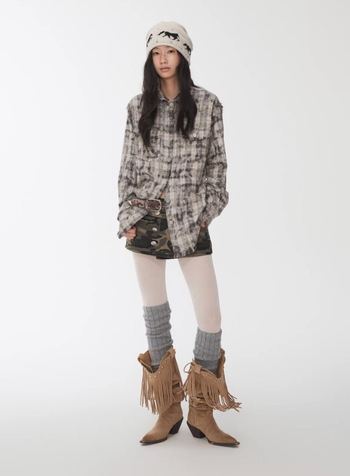 KOMO WASHED PLAID SHIRT – 2colors
