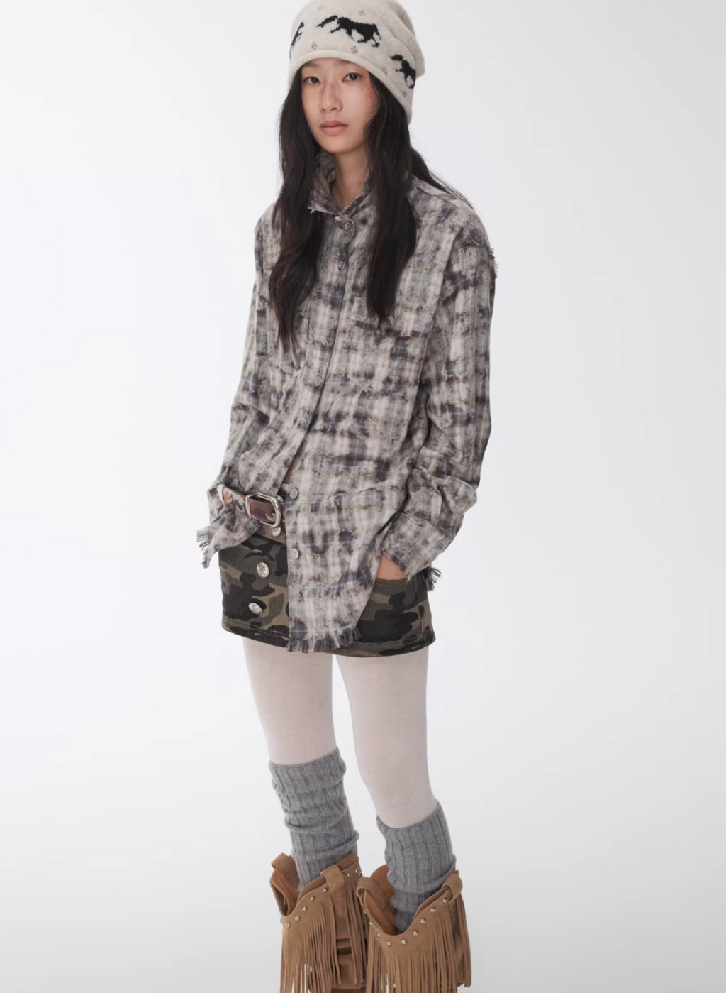 KOMO WASHED PLAID SHIRT – 2colors