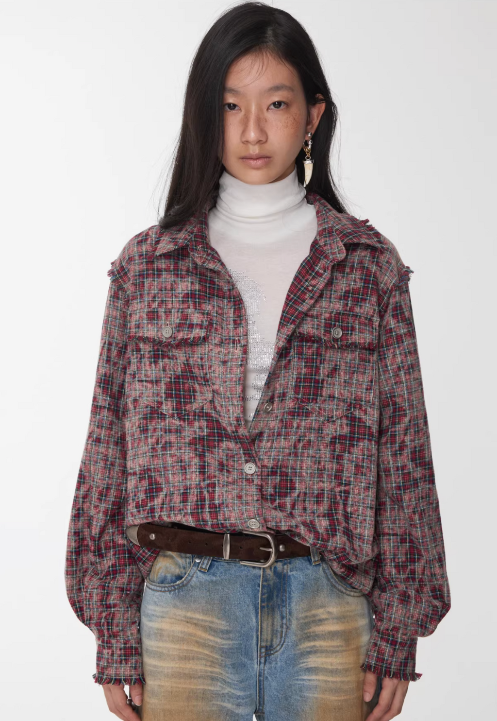 KOMO WASHED PLAID SHIRT – 2colors