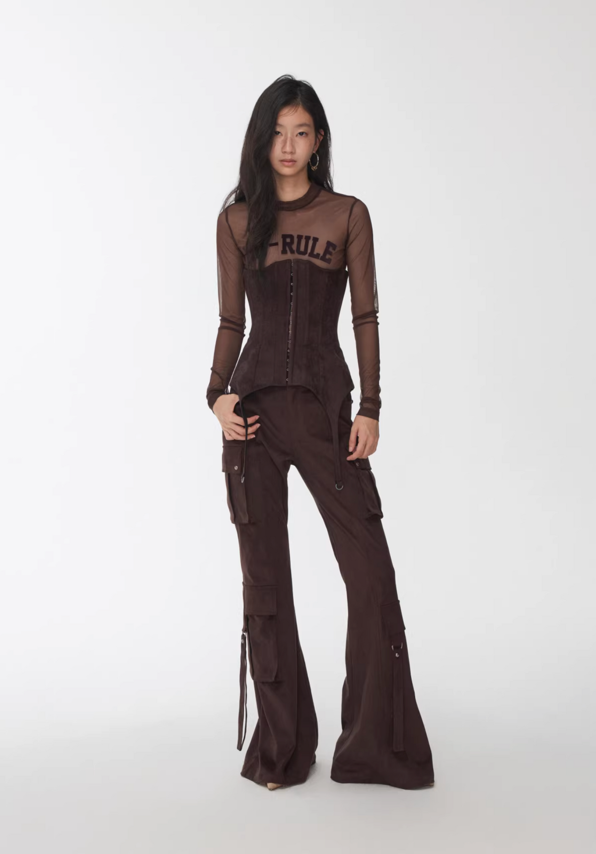 IN STOCK ♱ NO-RULE SHEER JERSEY TOP