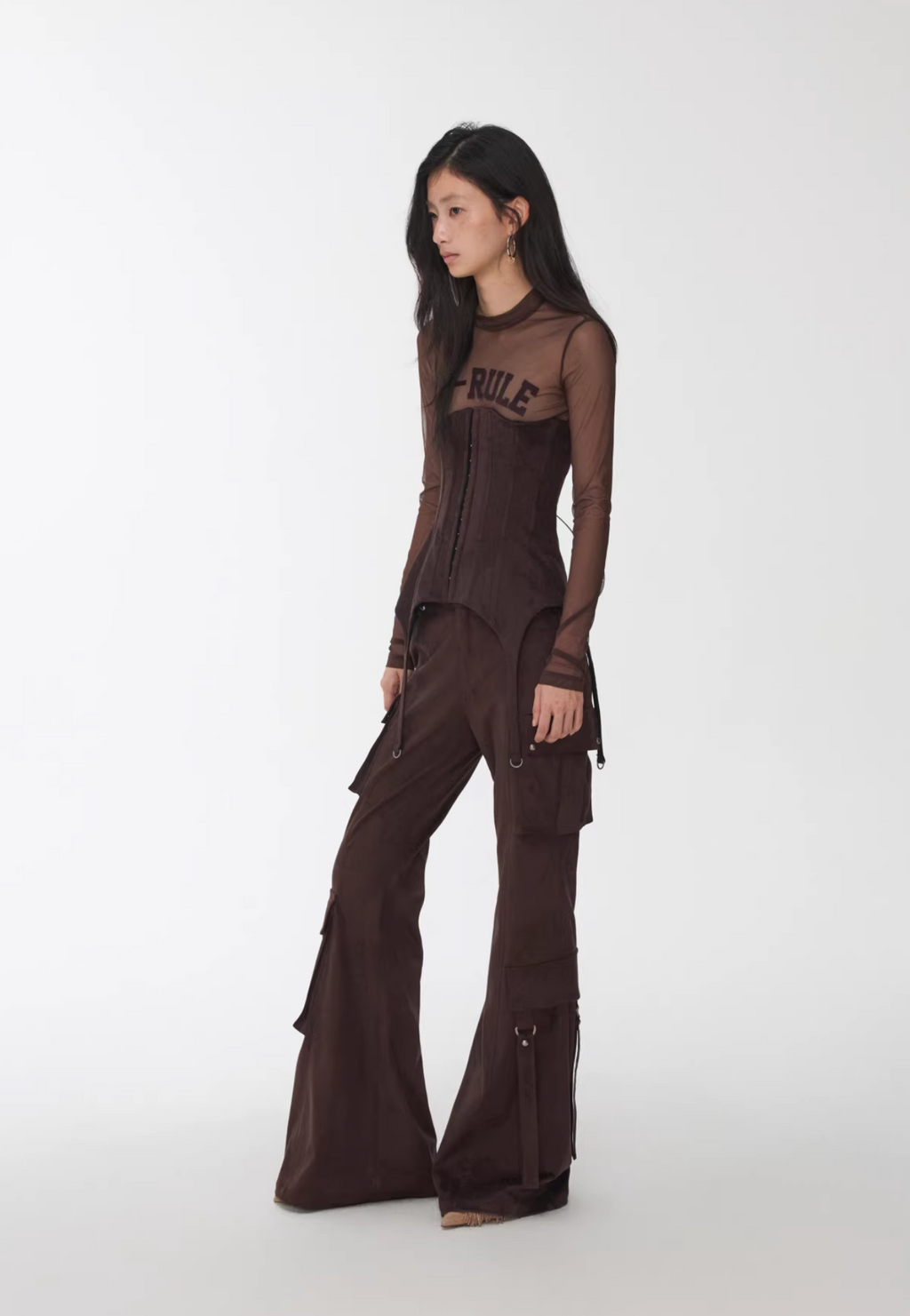 IN STOCK ♱ NO-RULE SHEER JERSEY TOP