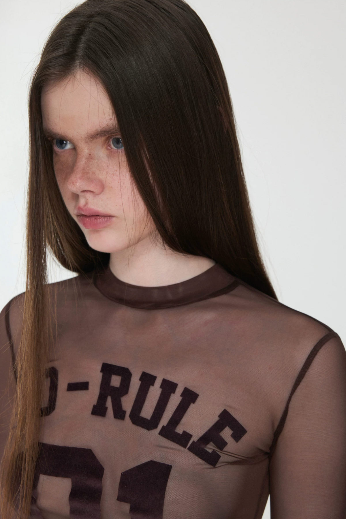 IN STOCK ♱ NO-RULE SHEER JERSEY TOP