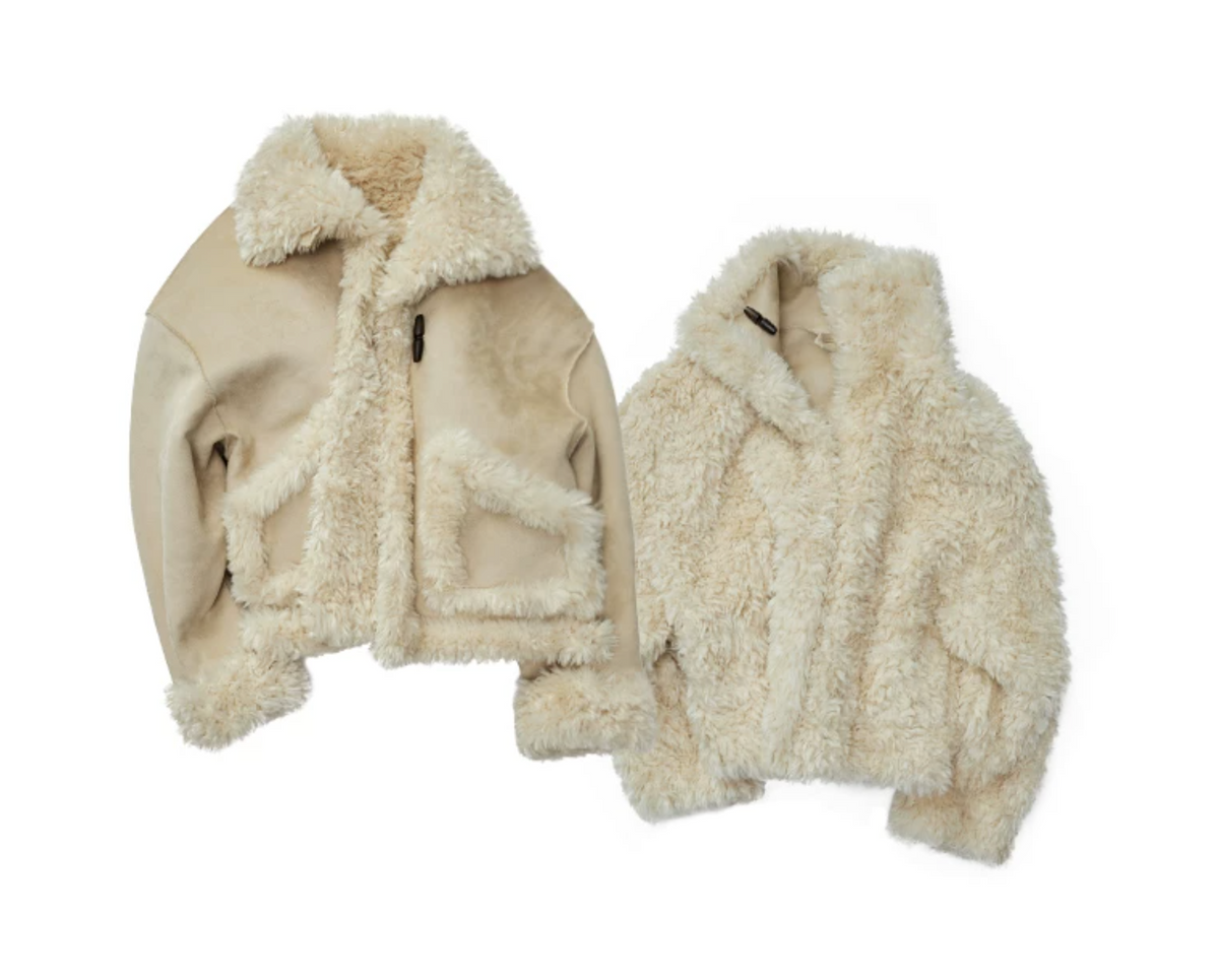 LUCIANA REVERSIBLE SUEDE JACKET – Can be worn on both sides!