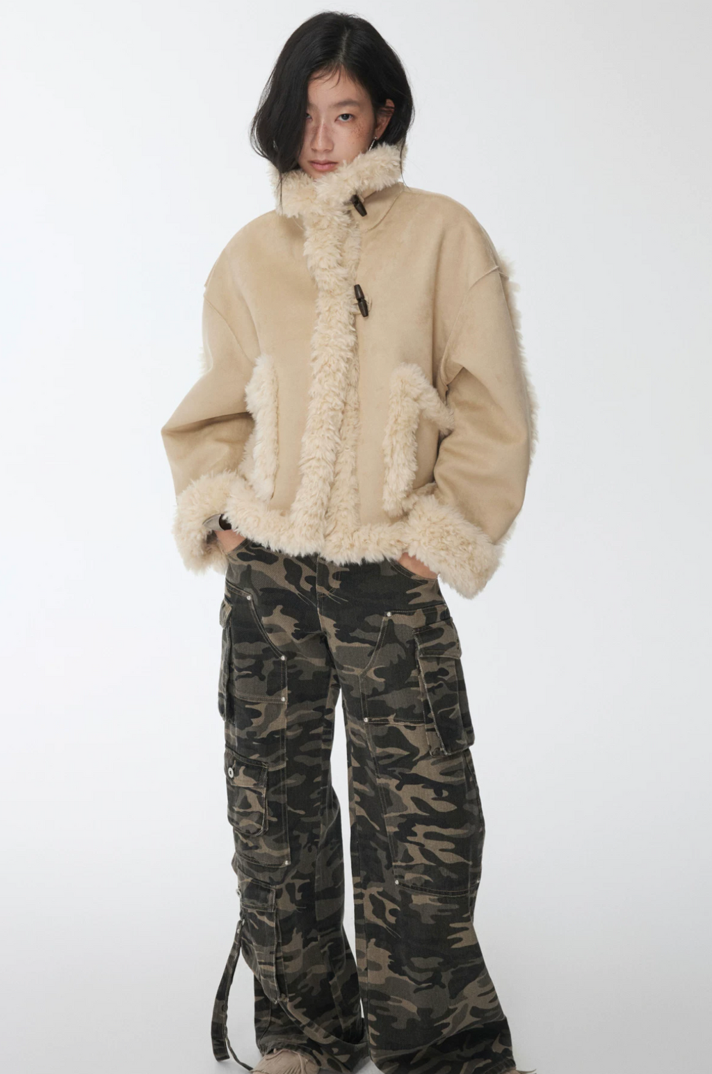 LUCIANA REVERSIBLE SUEDE JACKET – Can be worn on both sides!