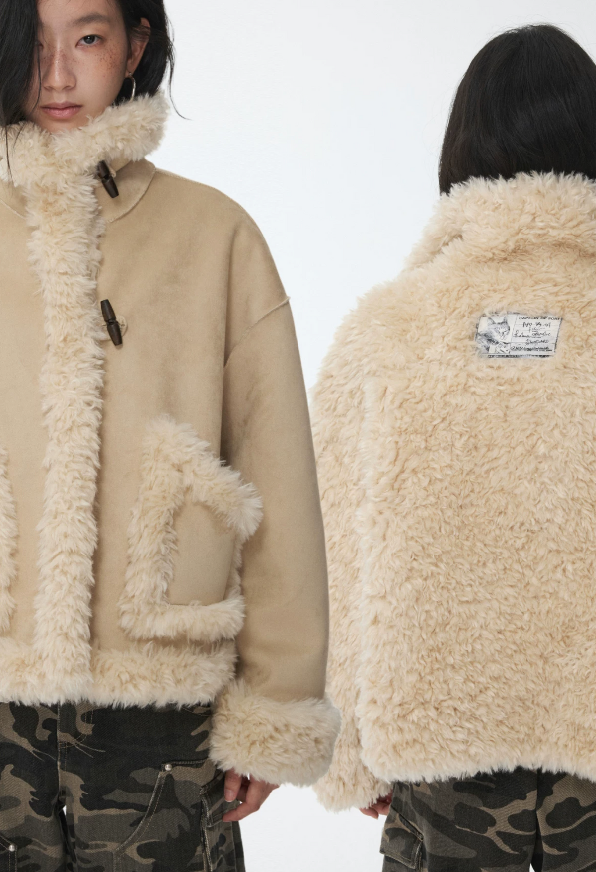LUCIANA REVERSIBLE SUEDE JACKET – Can be worn on both sides!