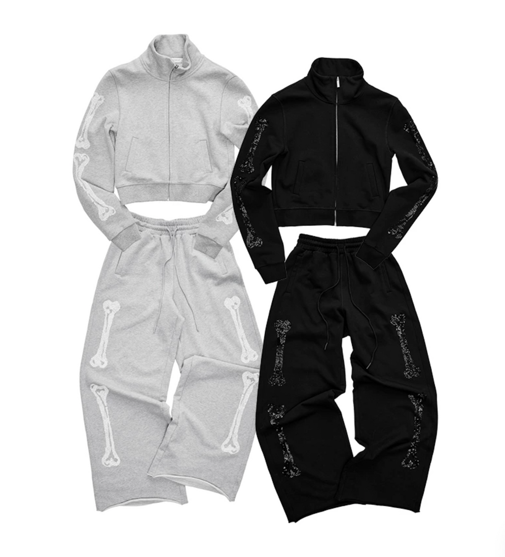 ZIN STAND-COLLAR SWEATSHIRT & JOGGER SET – 2colors