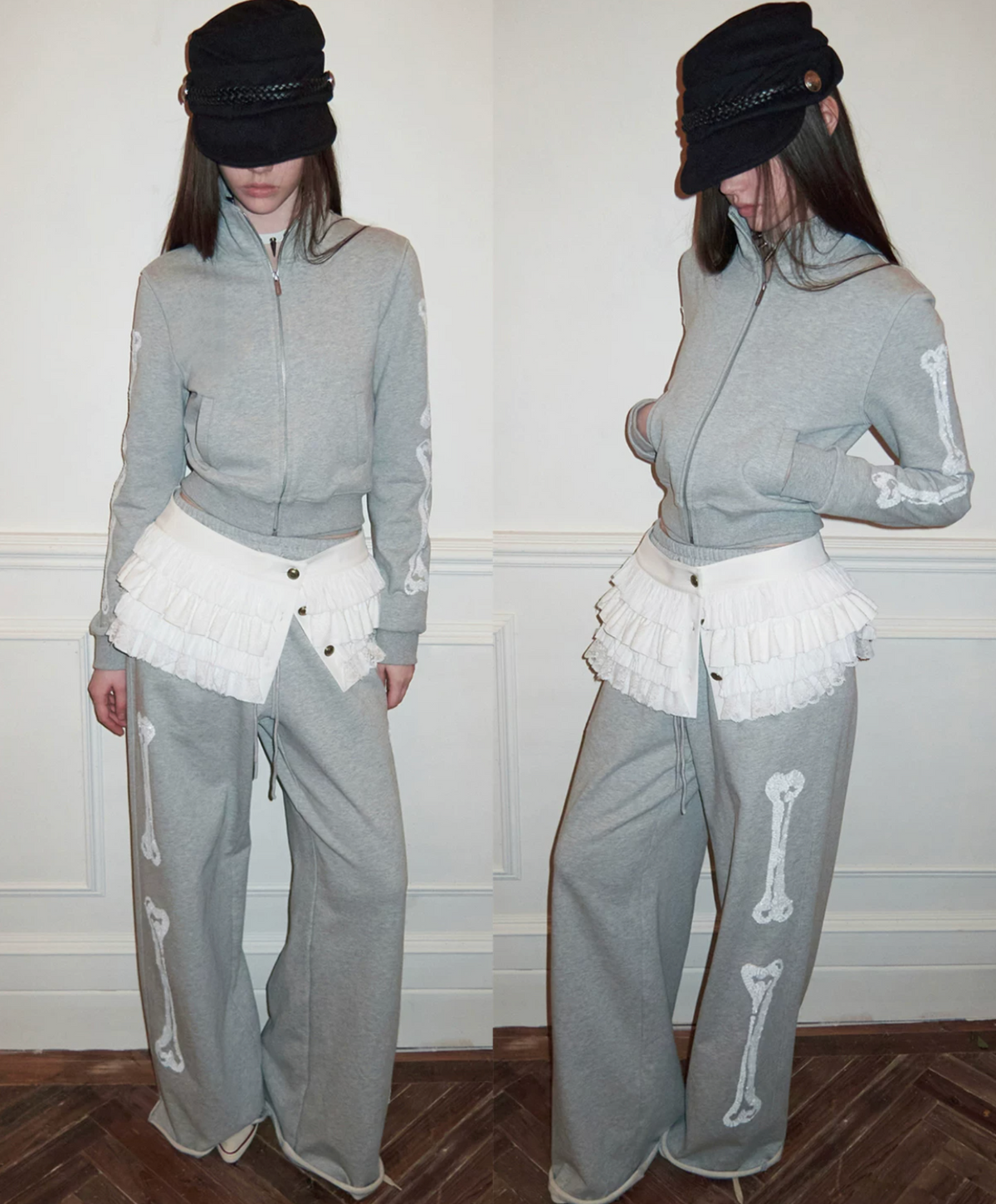 ZIN STAND-COLLAR SWEATSHIRT & JOGGER SET – 2colors
