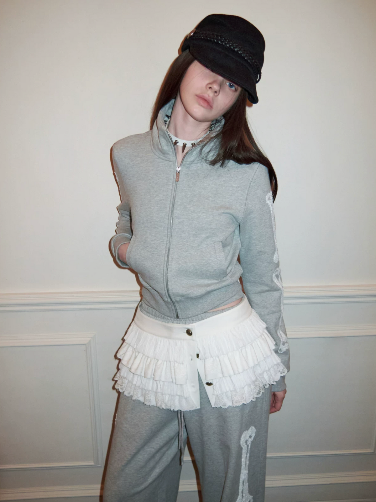 ZIN STAND-COLLAR SWEATSHIRT & JOGGER SET – 2colors
