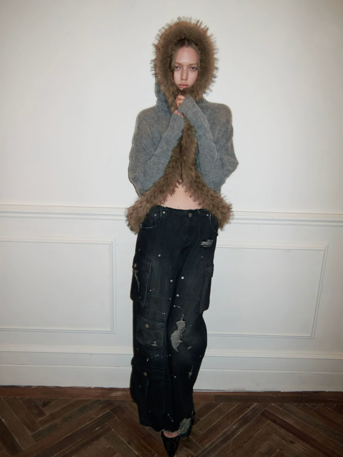 ROXY VINTAGE FUR CARDIGAN – 2colors