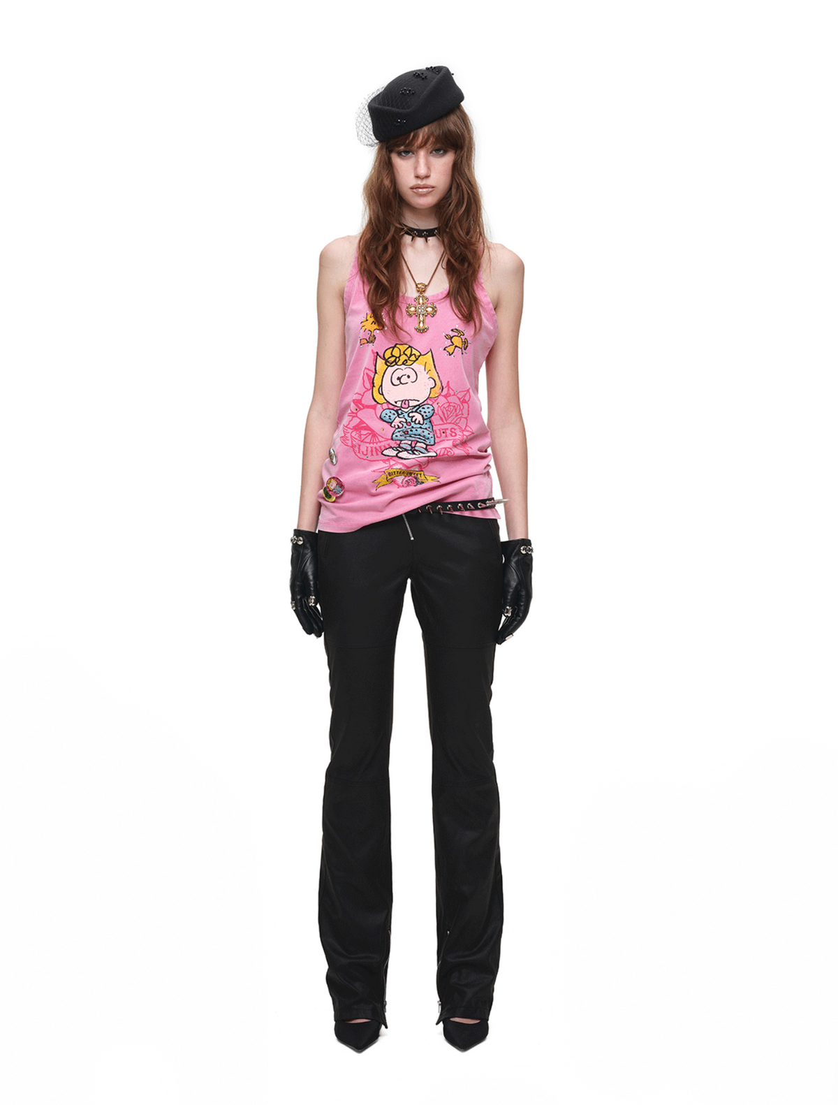 SALLY VINTAGE GRAPHIC TANK TOP – PINK