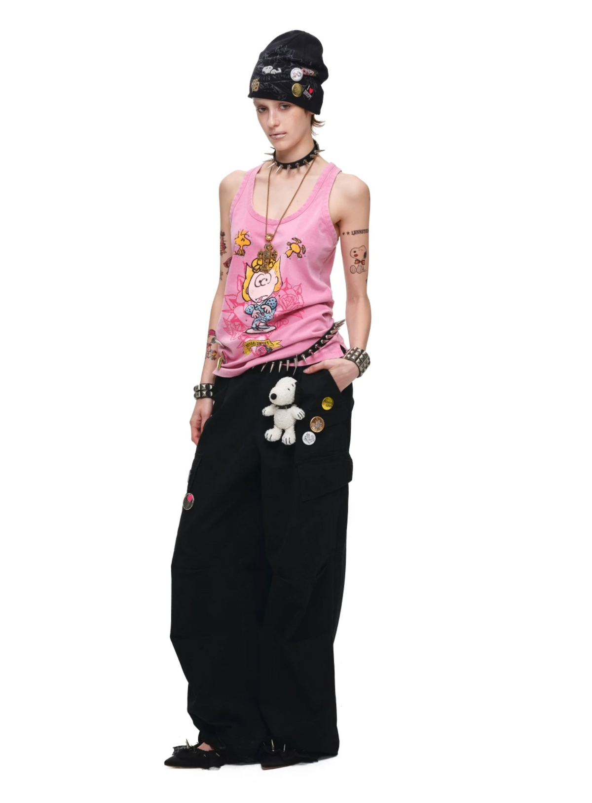 SALLY VINTAGE GRAPHIC TANK TOP – PINK