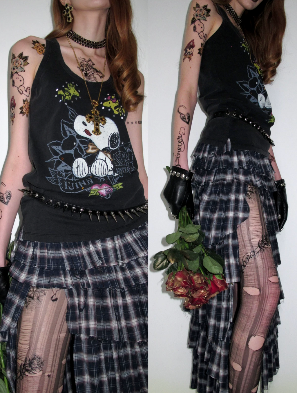 SNOOPY VINTAGE GRAPHIC TANK TOP – BLACK