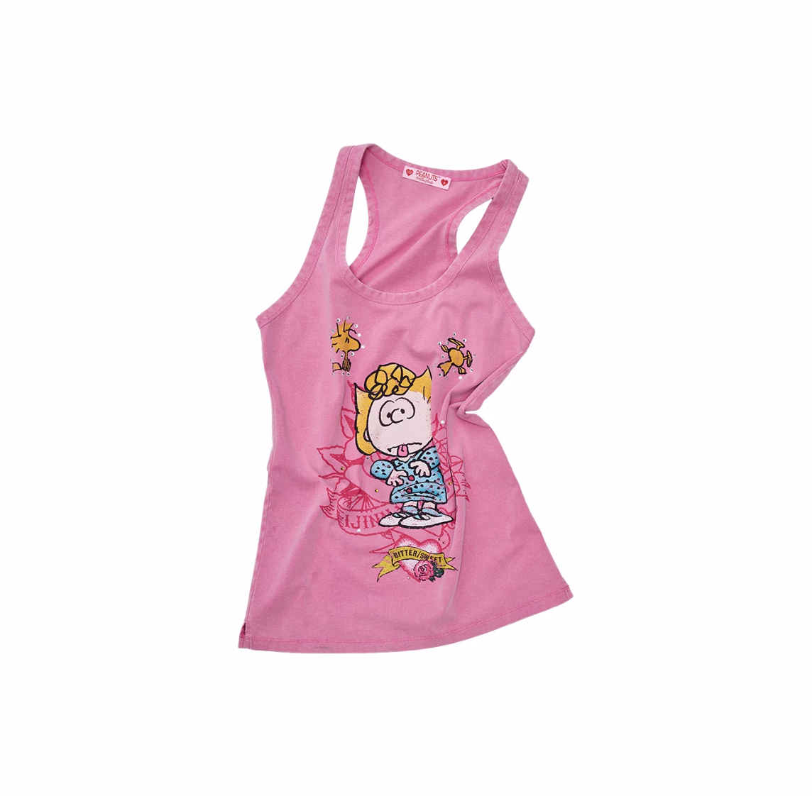 SALLY VINTAGE GRAPHIC TANK TOP – PINK