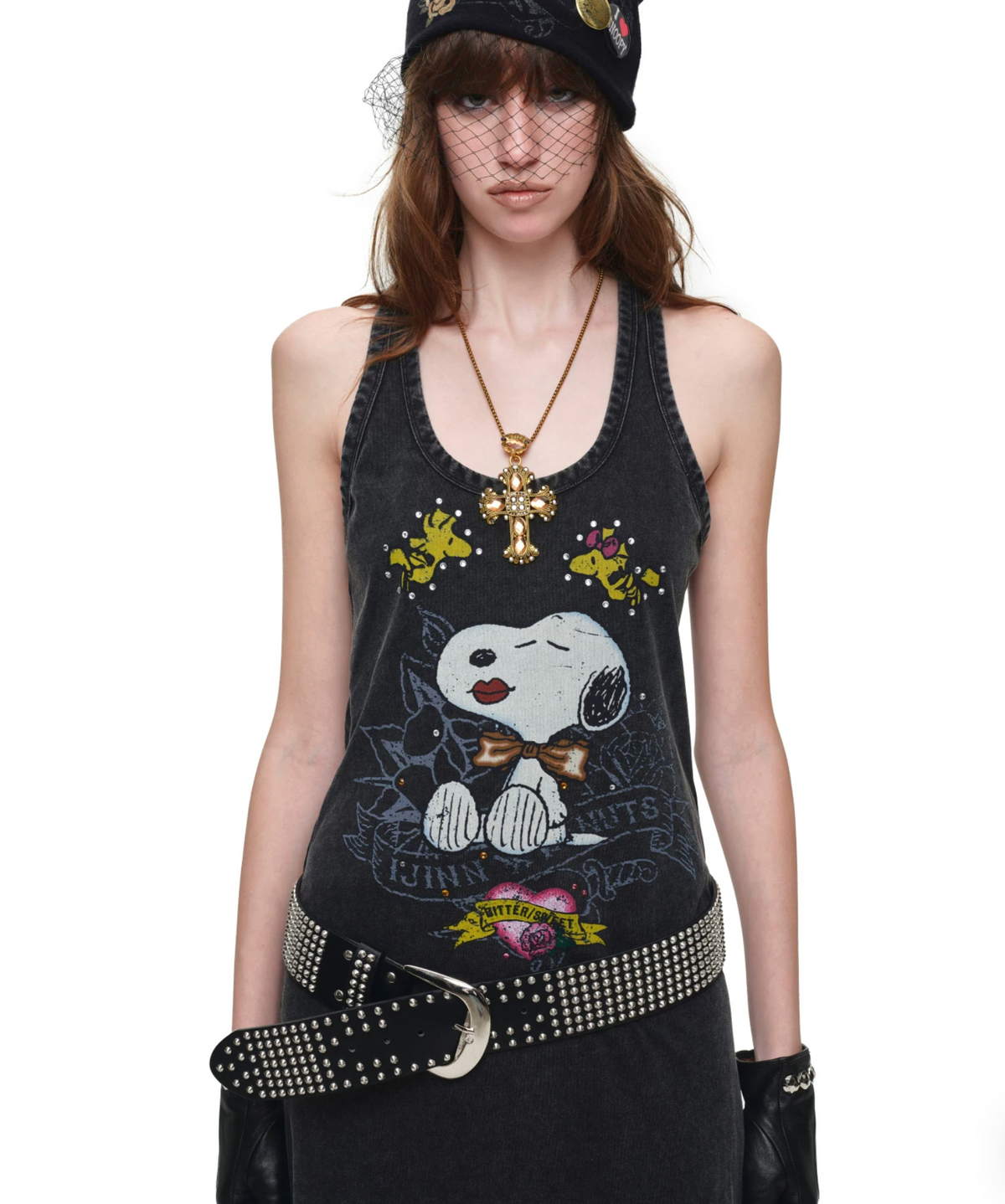 PUMPKIN & SNOOPY VINTAGE GRAPHIC LONG TANK DRESS – 2colors