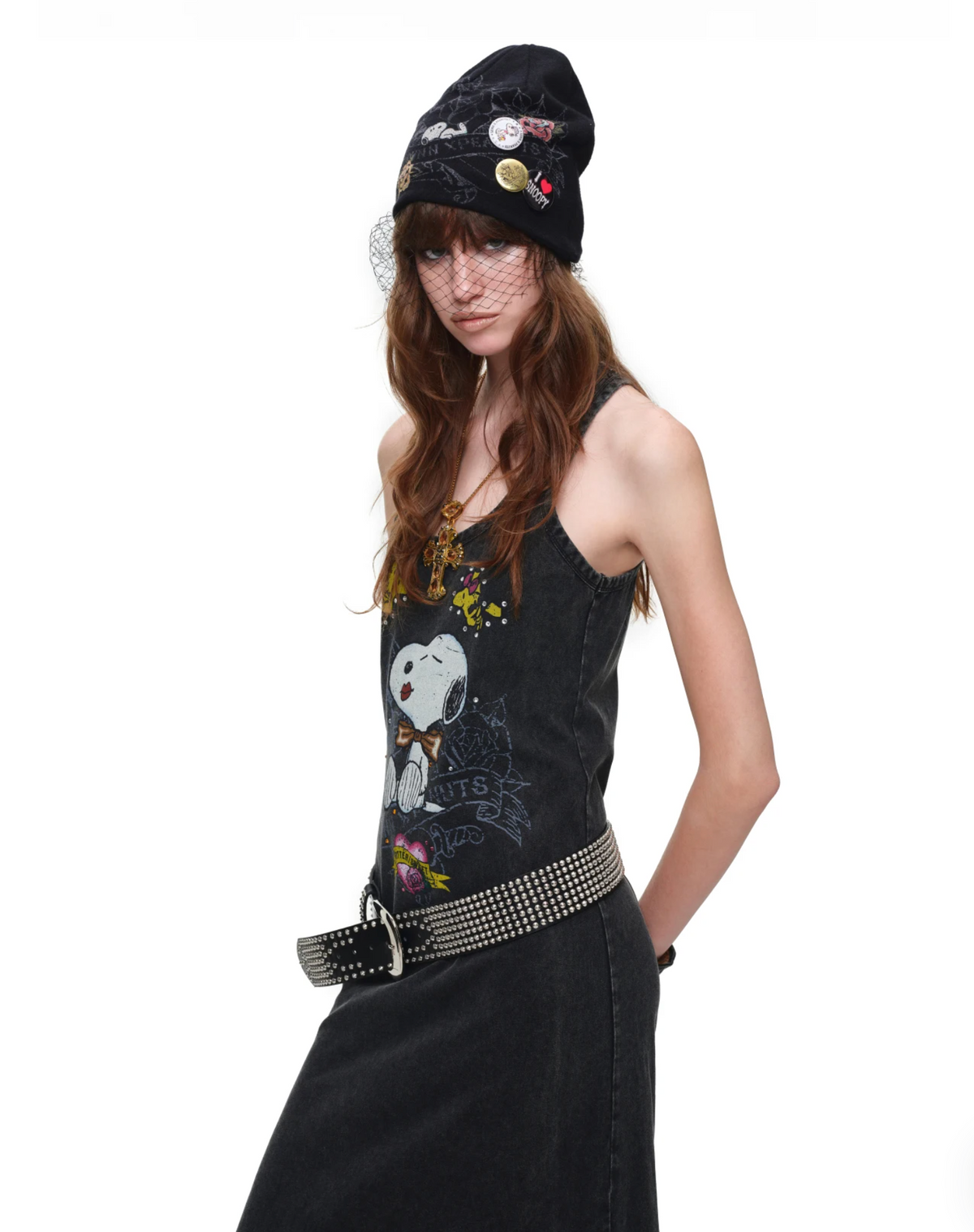 PUMPKIN & SNOOPY VINTAGE GRAPHIC LONG TANK DRESS – 2colors