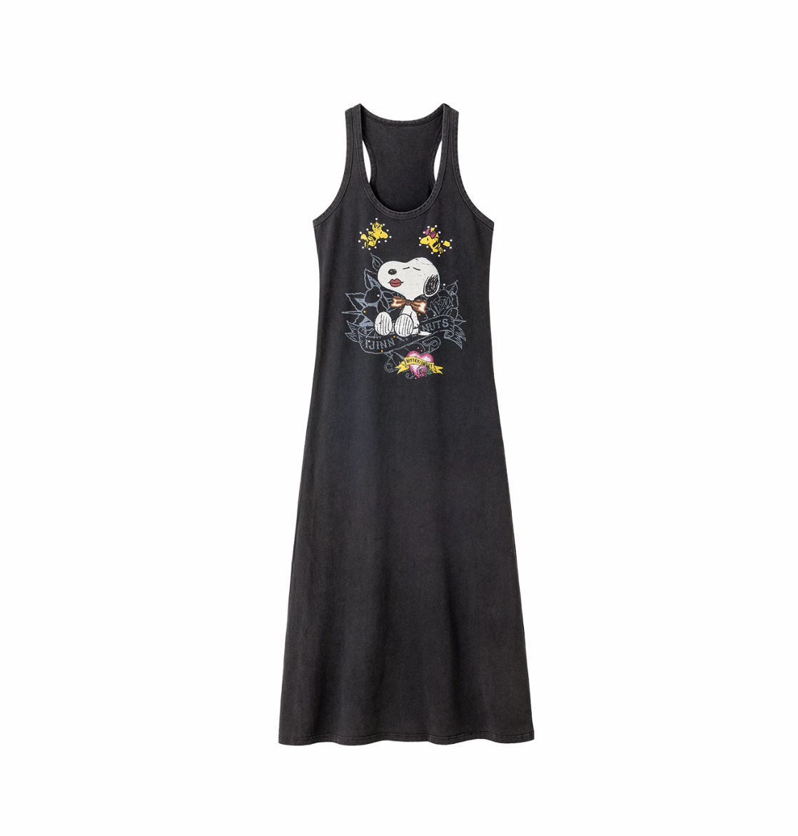 PUMPKIN & SNOOPY VINTAGE GRAPHIC LONG TANK DRESS – 2colors