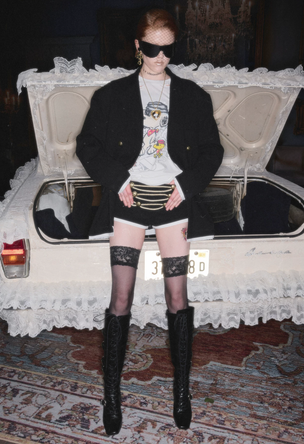 1JINN MILITARY BRAID HOT SHORTS