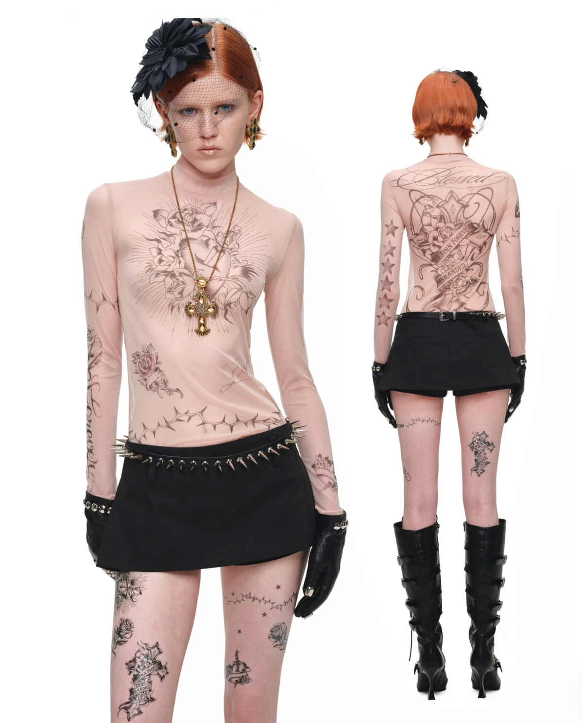 FLARED MINI SKORT WITH INNER SHORTS – 2colors