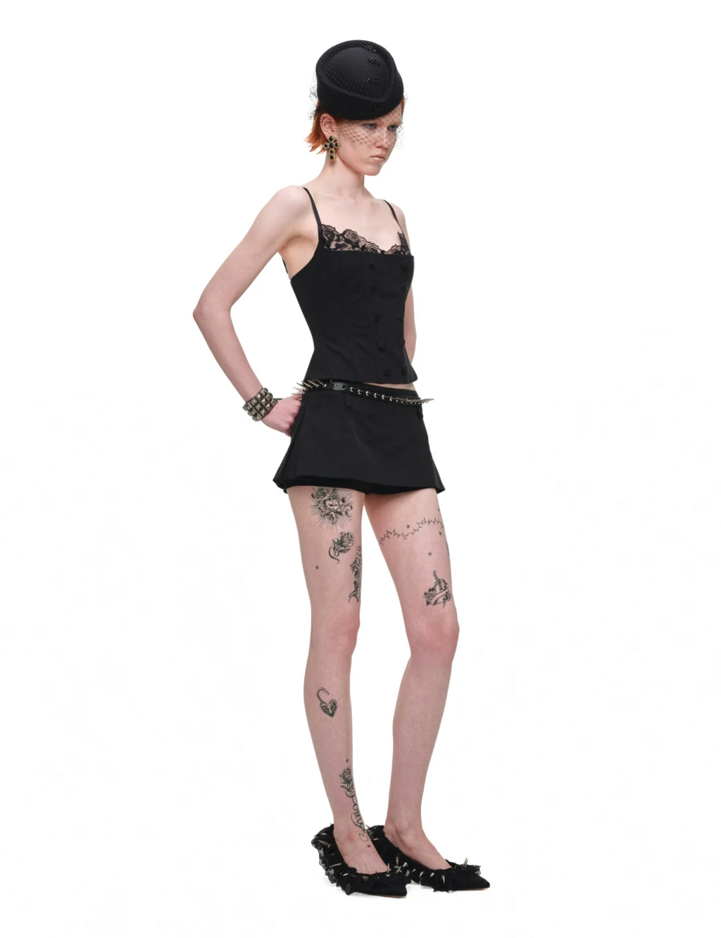 LACE-TRIM CORSET CAMI TOP – 2colors