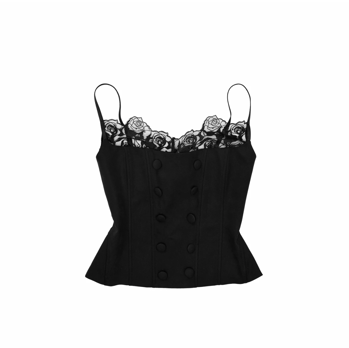 LACE-TRIM CORSET CAMI TOP – 2colors