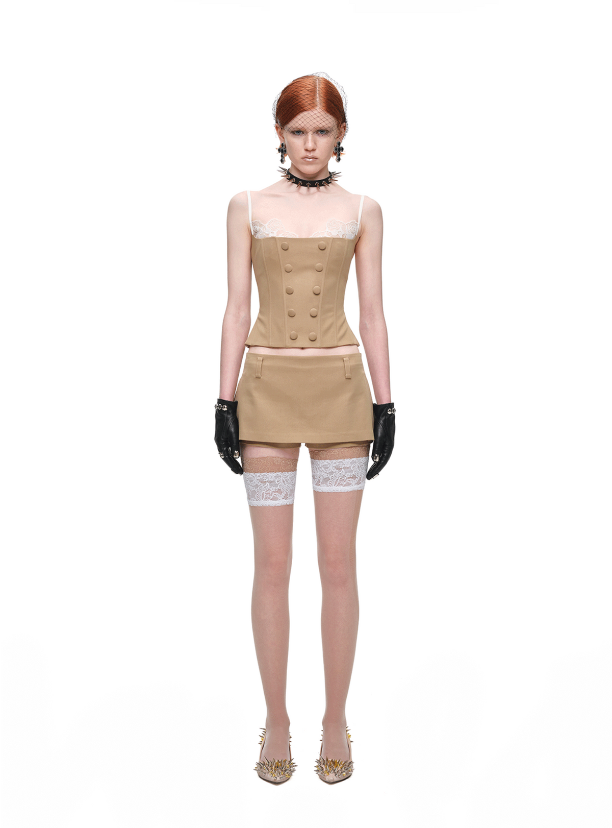 LACE-TRIM CORSET CAMI TOP – 2colors