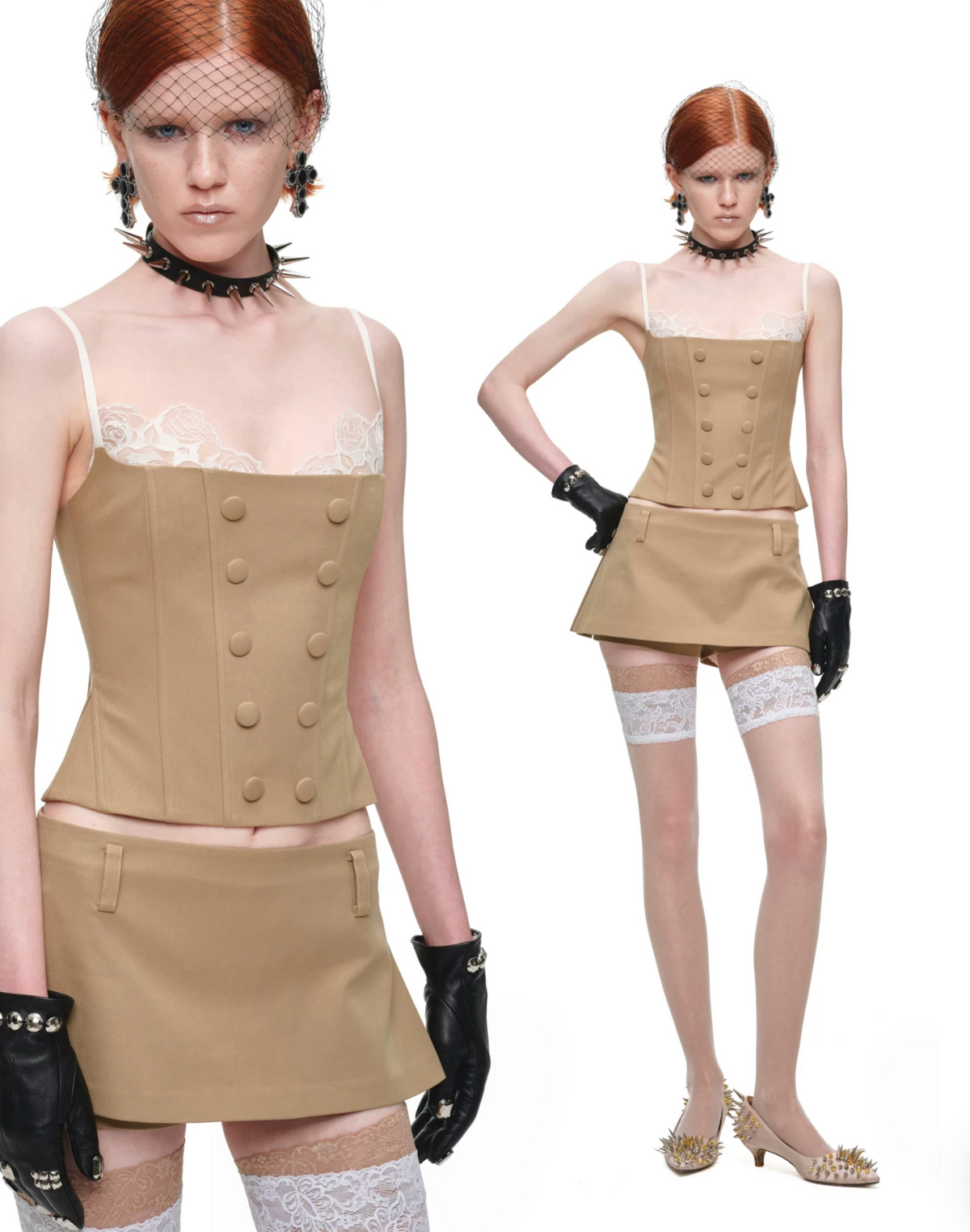 FLARED MINI SKORT WITH INNER SHORTS – 2colors