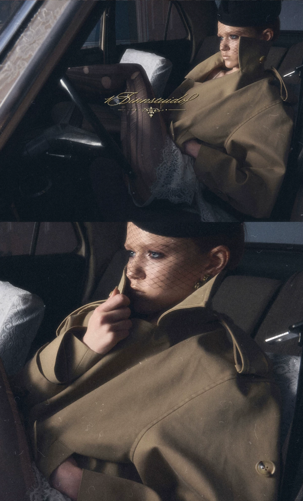 GOTHIC BELTED TRENCH JACKET – BEIGE
