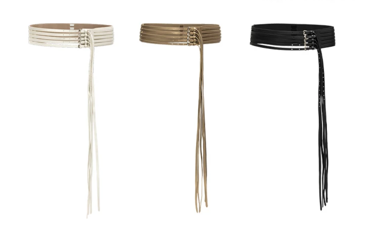 GUN BUCKLE CONVERTIBLE CHOKER / BRACELET & BELT – 2colors