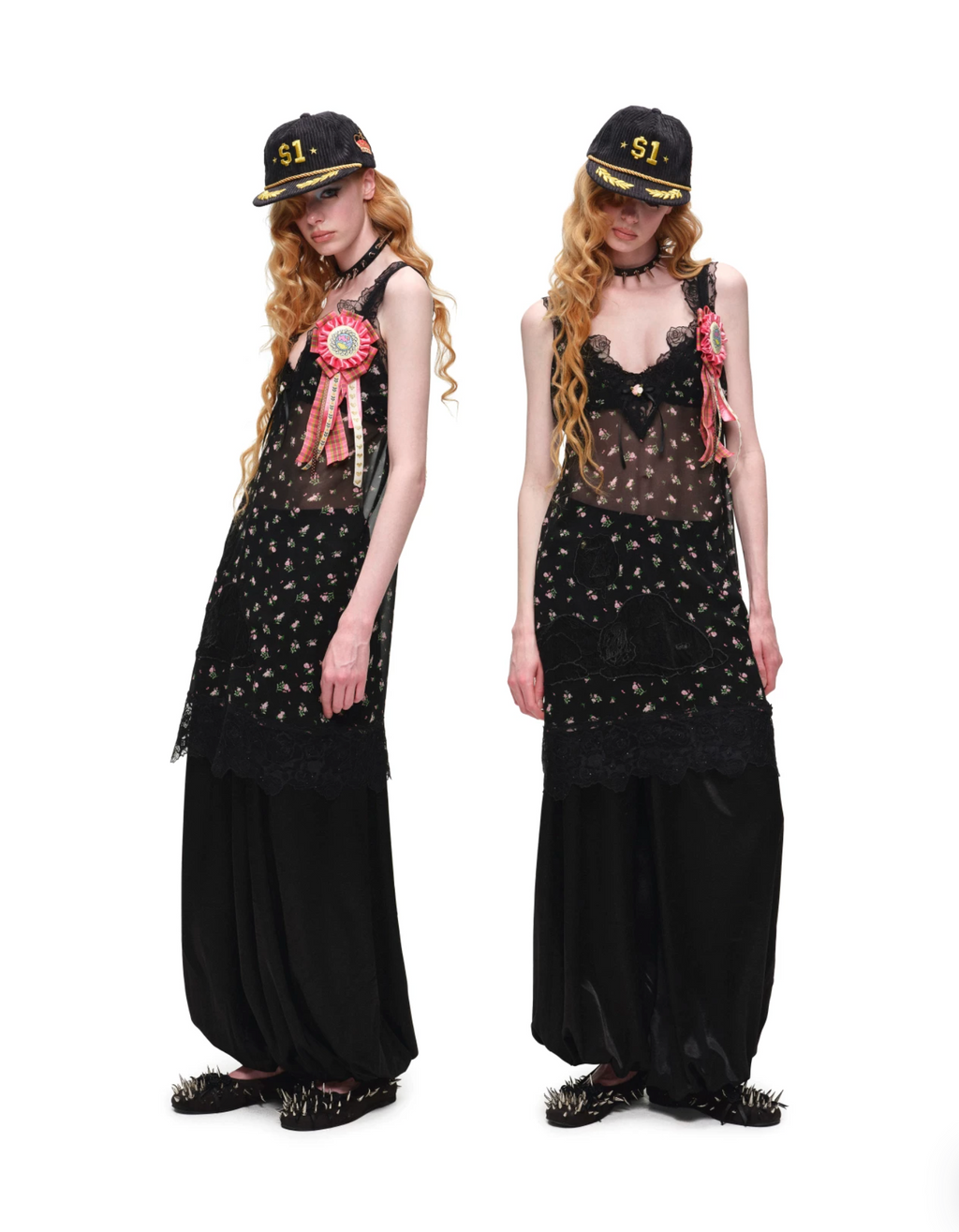 SLEEPY DOG LACE SLIP DRESS or LONGLINE TOP – 2colors