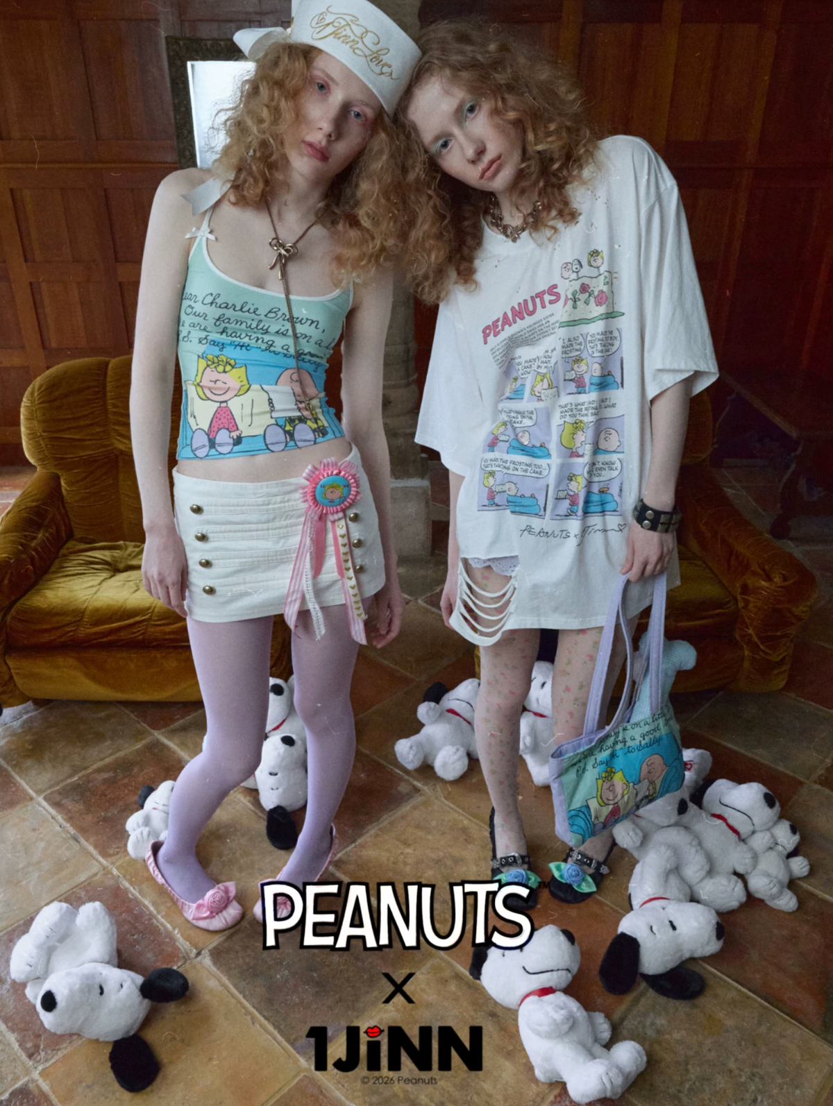 PEANUTS DISTRESSED COMIC T-SHIRT – 4styles
