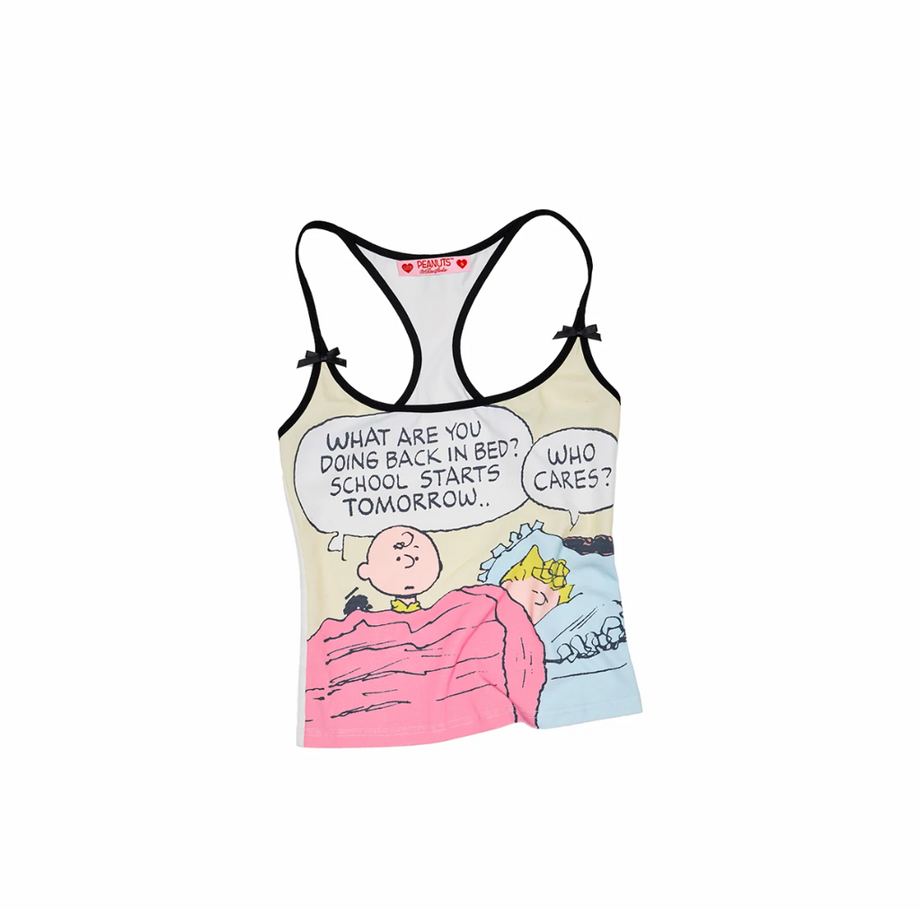 PEANUTS COMIC RACERBACK CAMI – 3styles