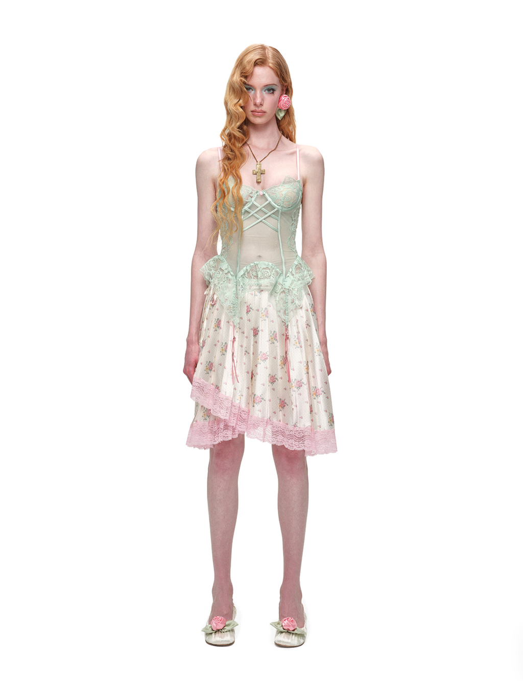 LACE CORSET PEPLUM TOP – 3colors
