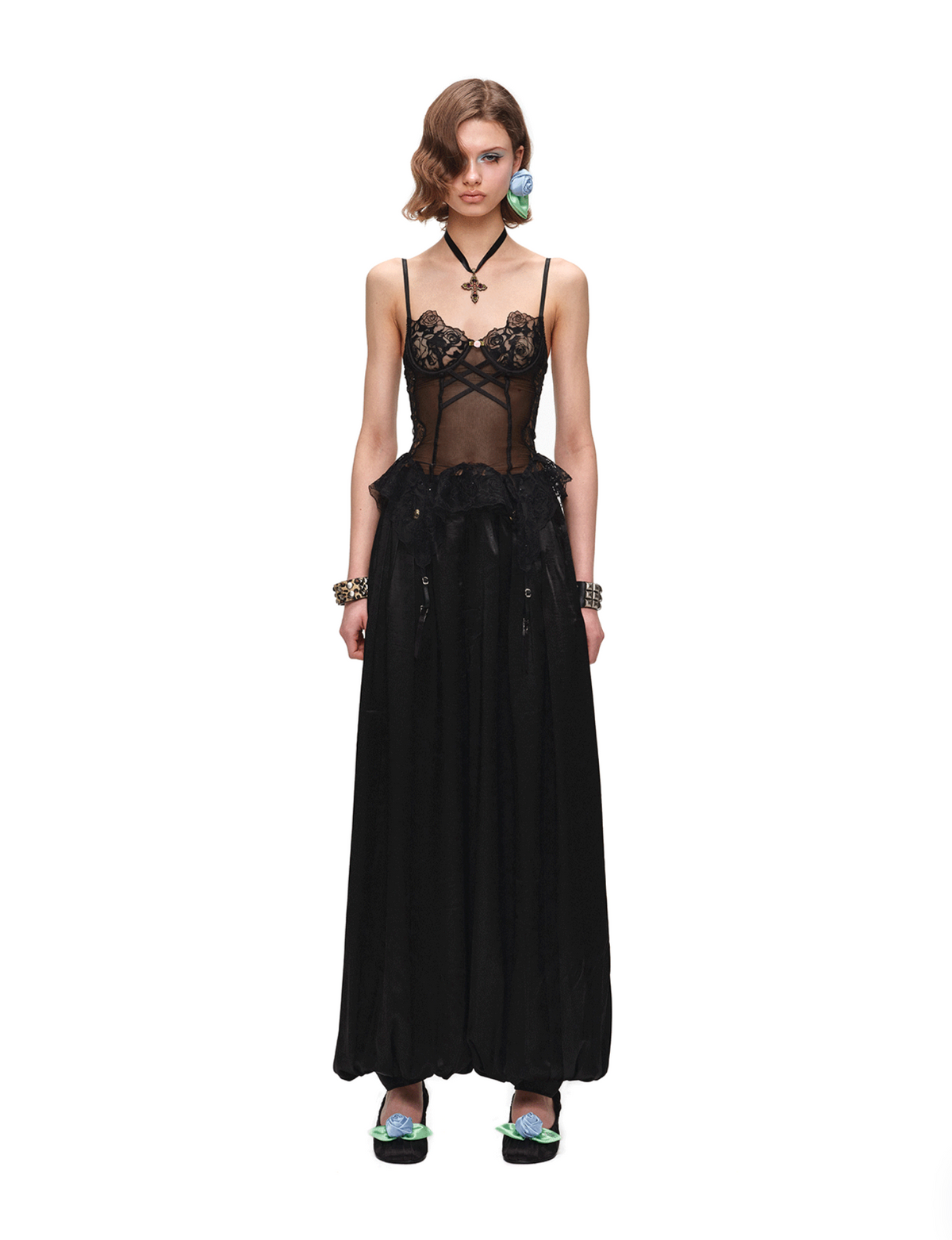 SATIN PLEATED BALLOON PANTS – 2colors