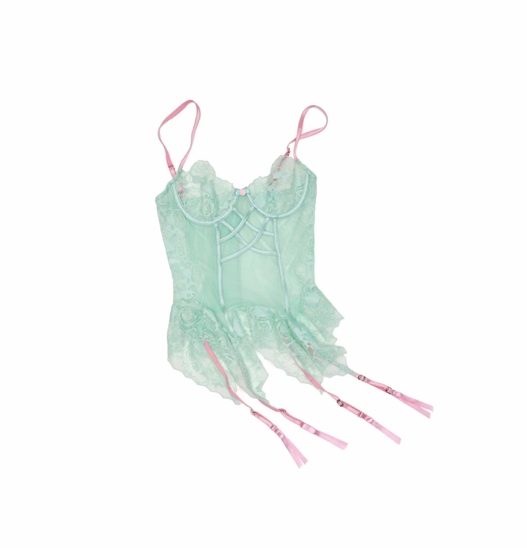LACE CORSET PEPLUM TOP – 3colors