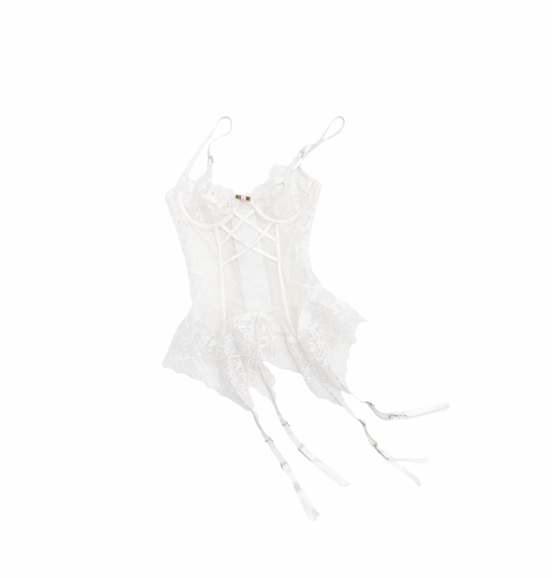 LACE CORSET PEPLUM TOP – 3colors