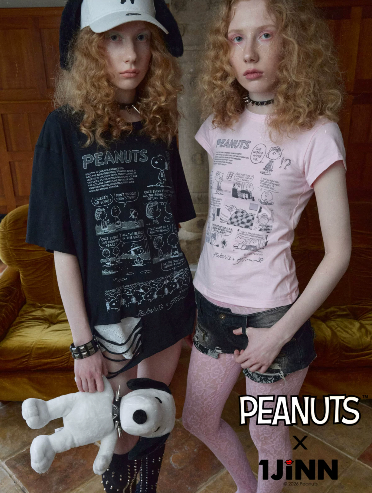PEANUTS DISTRESSED COMIC T-SHIRT – 4styles
