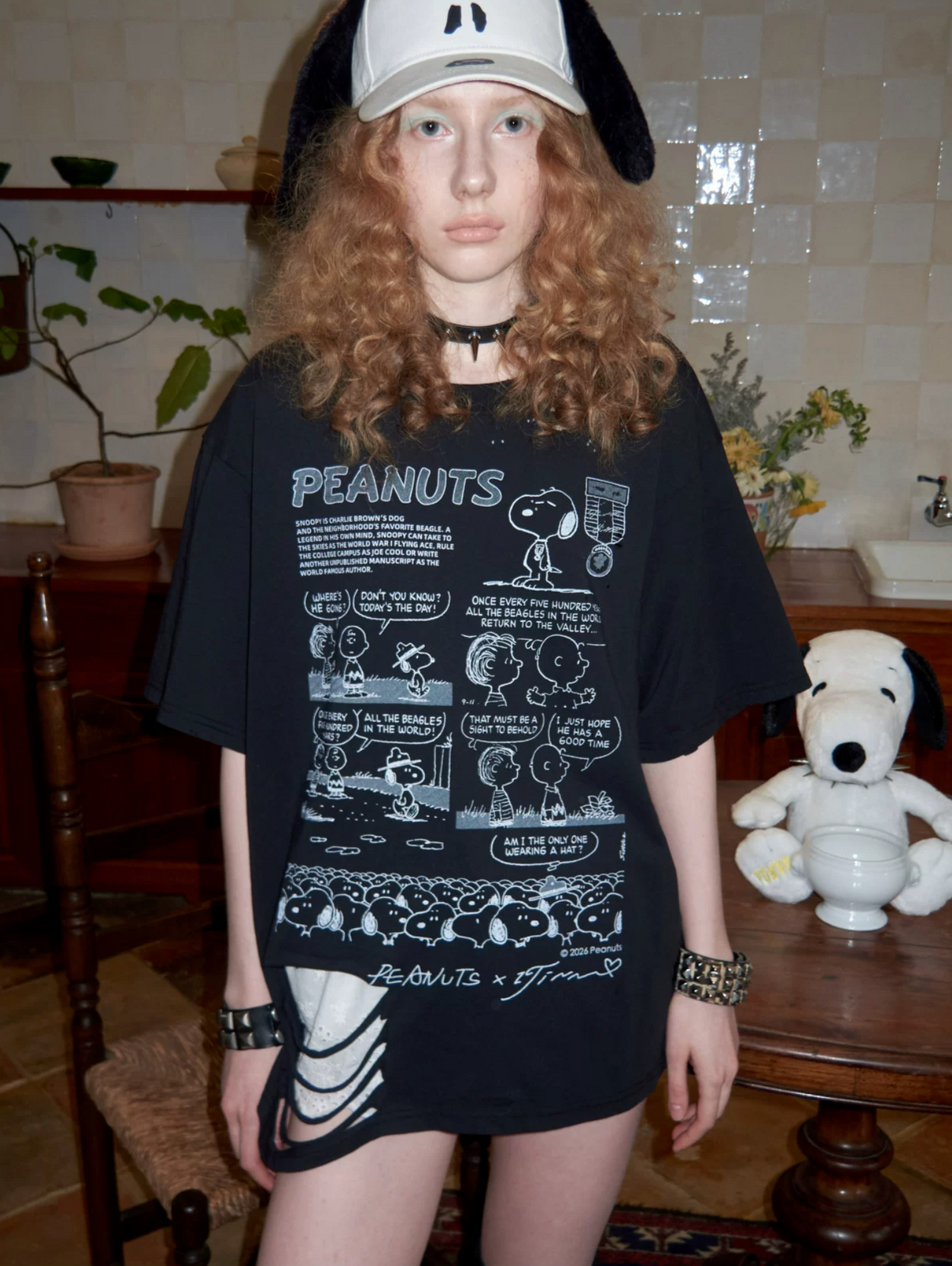 PEANUTS DISTRESSED COMIC T-SHIRT – 4styles
