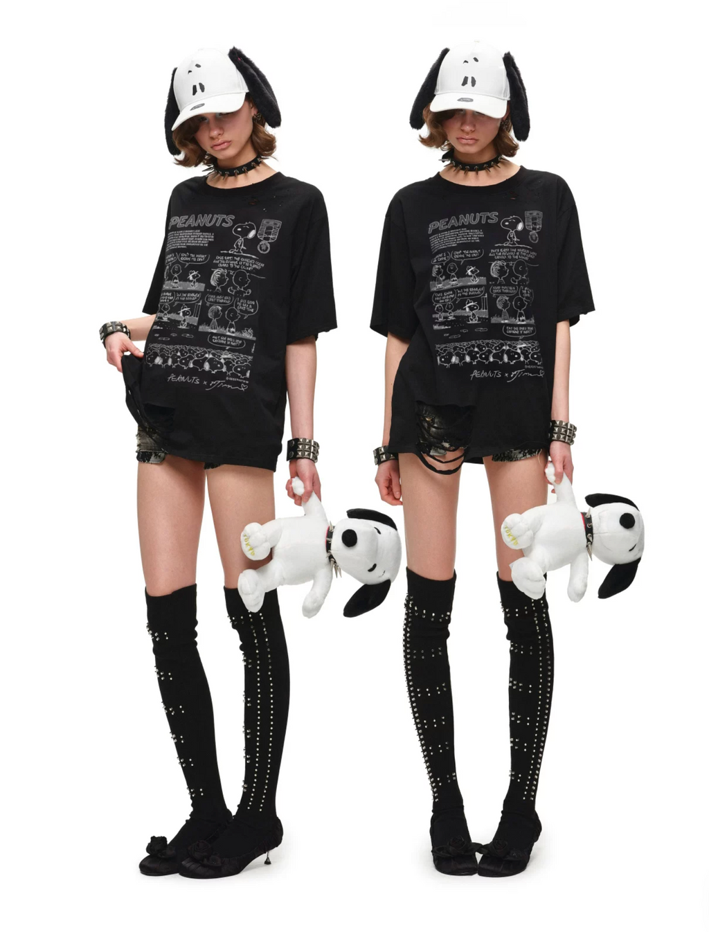 PEANUTS DISTRESSED COMIC T-SHIRT – 4styles